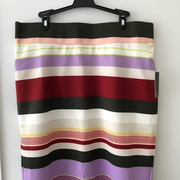 Eloquii Striped Pencil Midi Skirt 16 - Picture 2 of 12